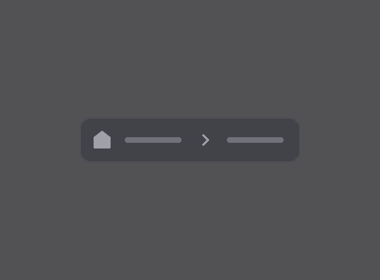Breadcrumb components dark theme