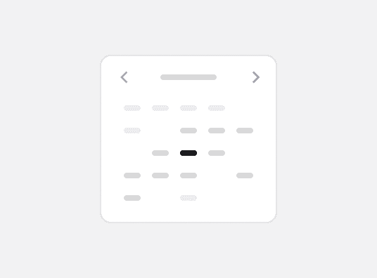 Calendar components